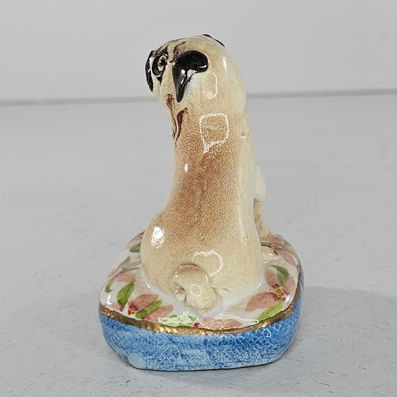 Vintage Basil Matthews Pug On Pillow Figurine Dog - Picture 4 of 8